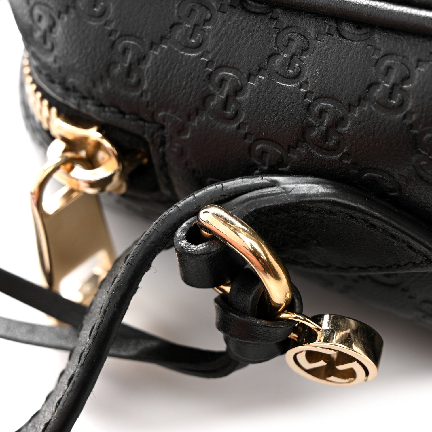 MicroGCCIssima Mini Bree Messenger Bag Black