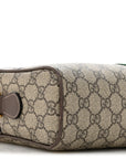 GG Supreme Monogram Web Small Ophidia Shoulder Bag Brown