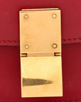 Box Calfskin Small Classic Box Flap Bag Red