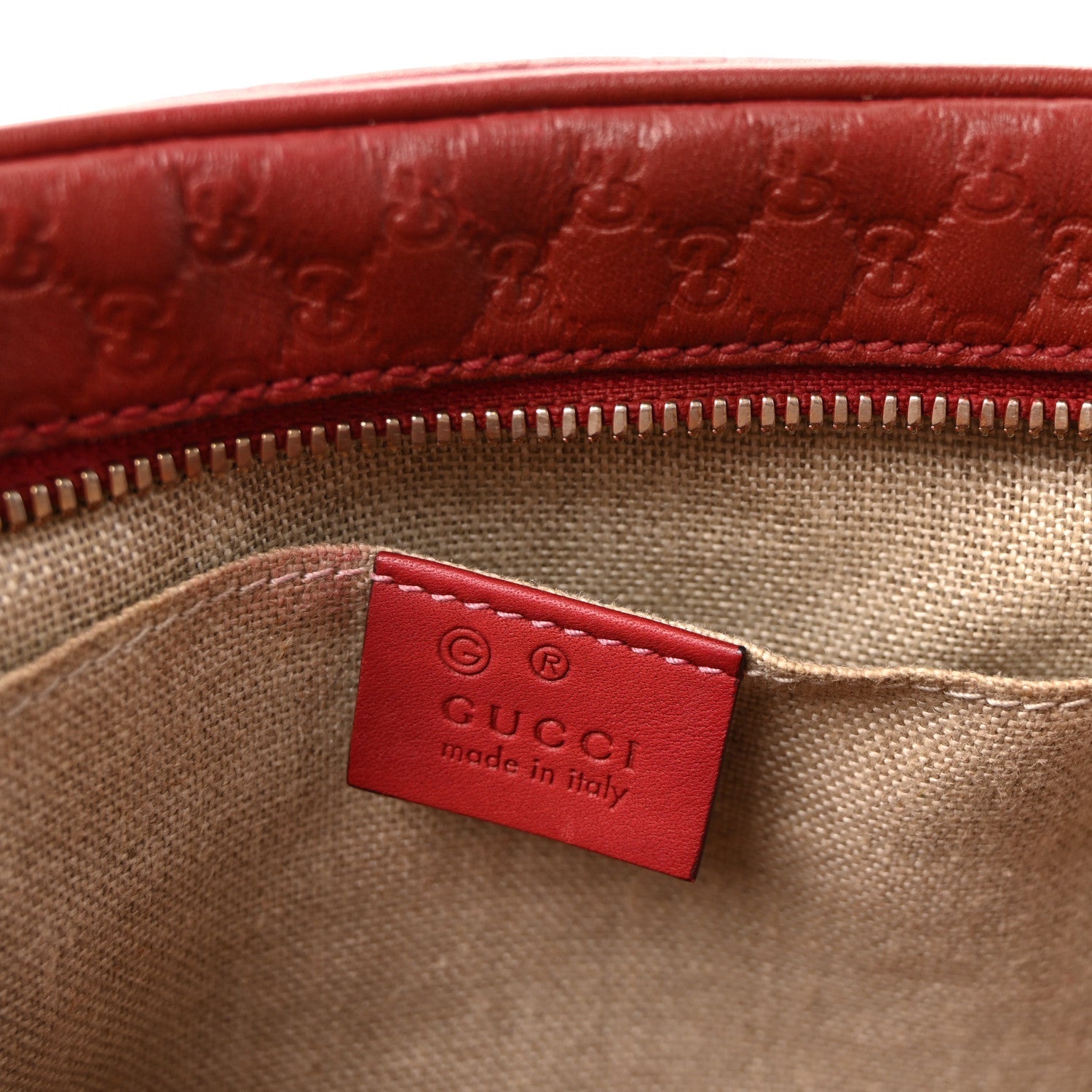 MicroGCCIssima Mini Bree Messenger Bag Red