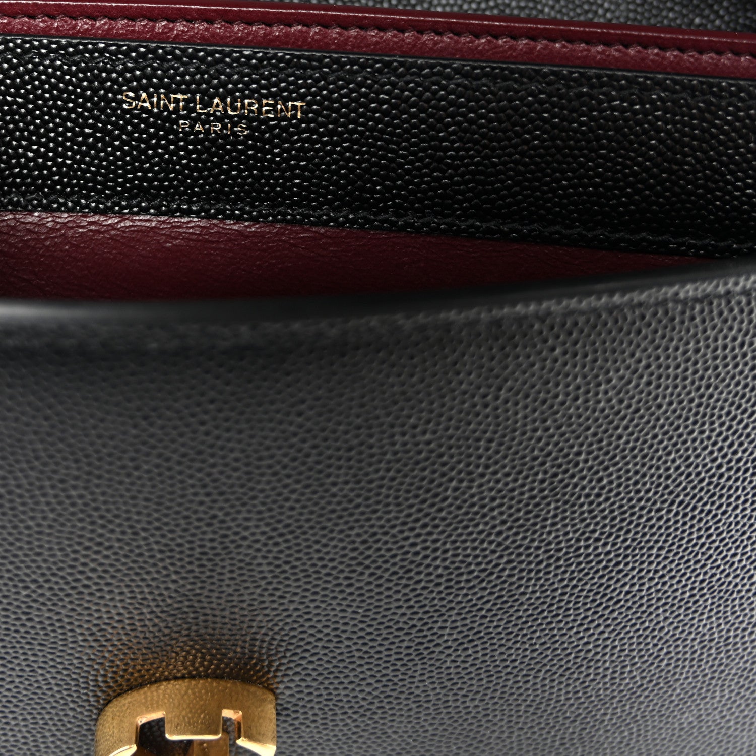 Grain De Poudre Monogram Cassandra Clasp Bag Black Rouge Legion