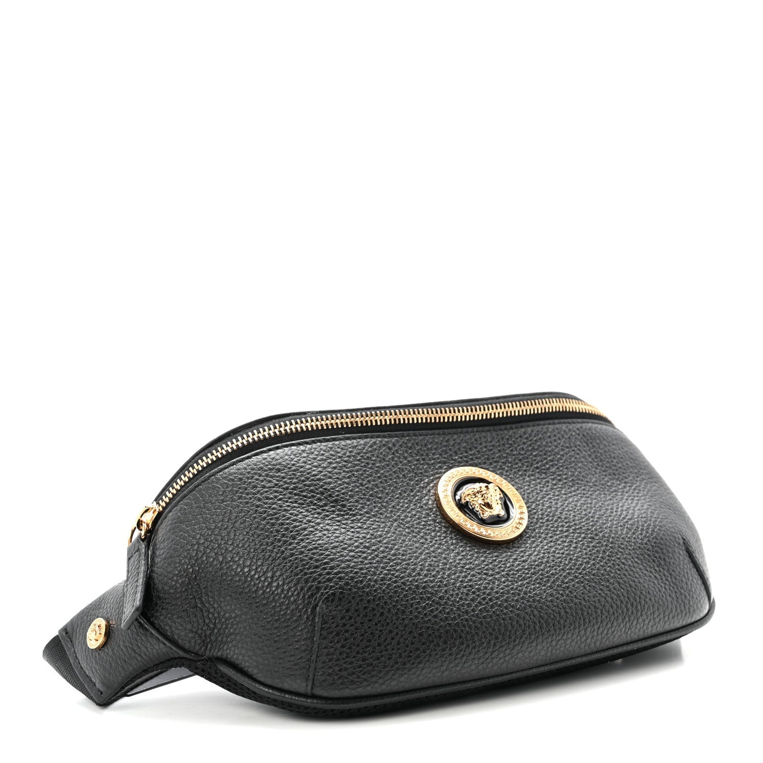 Grained Calfskin Vanitas Medea Belt Bag Black