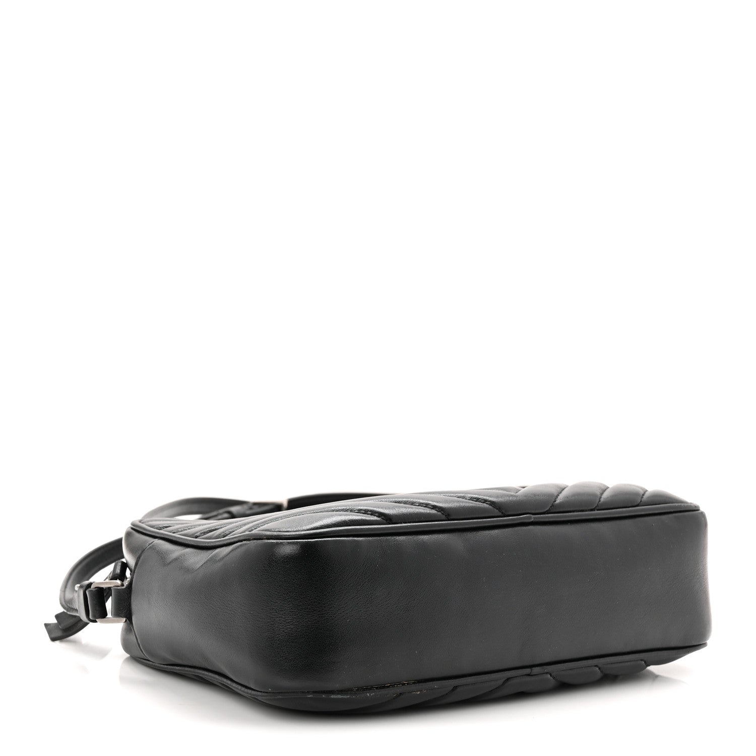 Calfskin Matelasse Monogram Lou Camera Bag Black