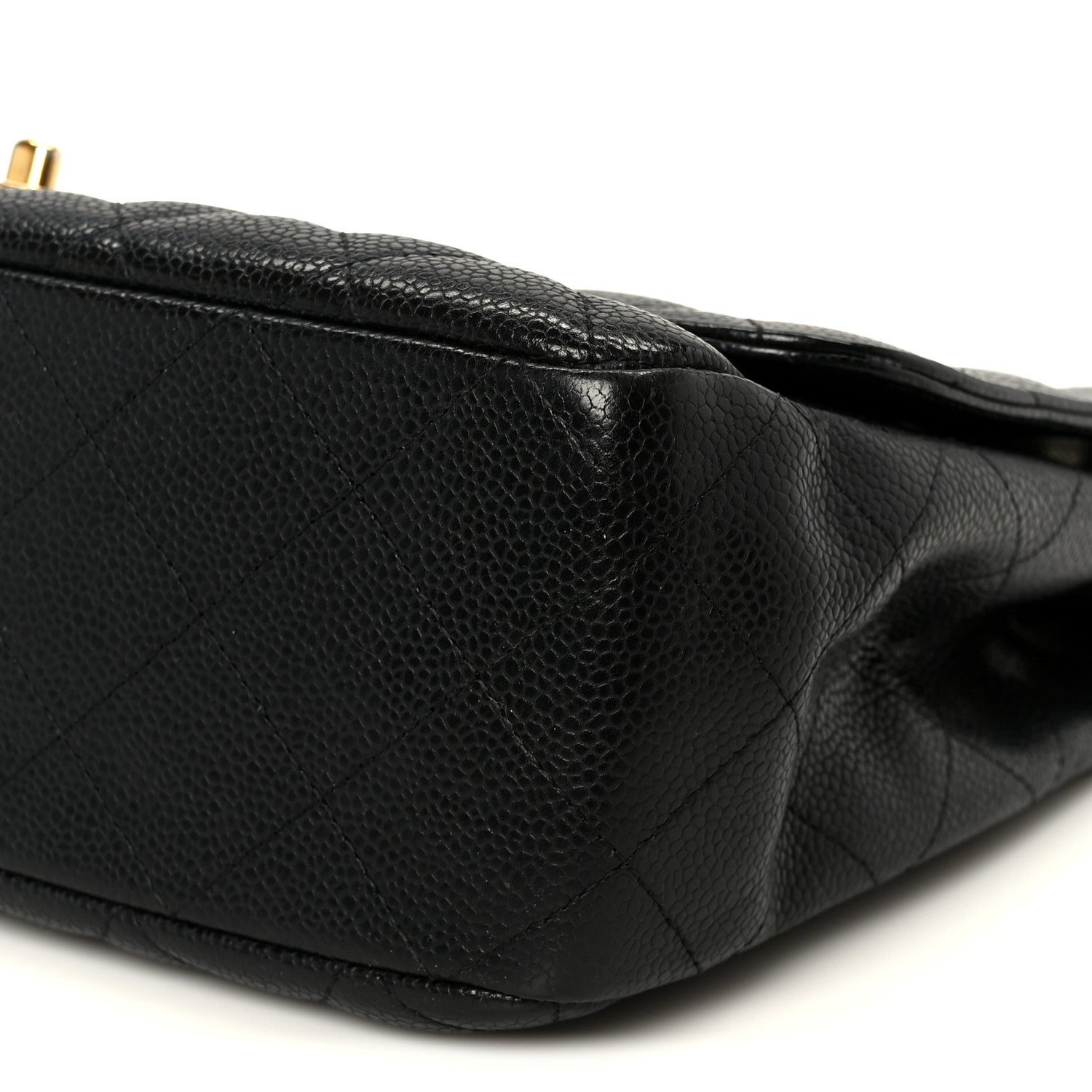 Caviar Quilted Jumbo Single Flap Black