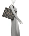 Oblique Large Book Tote Blue Multicolor