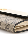Dollar Calfskin GG Supreme Monogram Petite GG Marmont Wallet Chain Bag Mystic White Beige Ebony
