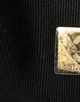 Calfskin Quilted Small Coco Base Shopping Bag Black