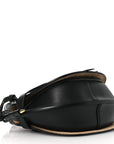 Calfskin Jacquard Mini Gate Dual Bag Black