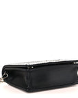 Nappa Crystal Starlight Mini Clutch Bag Black