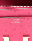 Ostrich Constance Long Wallet Rose Tyrien