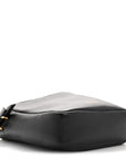 Calfskin Baroque Logo Messenger Bag Black