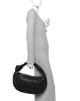 Nappa Intrecciato Small Jodie Hobo Black