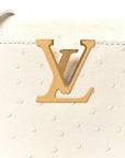 Iridescent Ostrich Capucines Mini White Gold