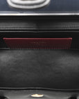 Shiny Caviar Preppy Coco Long Vanity With Strap Black