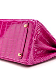 Shiny Niloticus Crocodile Birkin 30 Rose Scheherazade