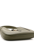 Sea Calfskin Web Medium Jackie 1961 Hobo Dark Green