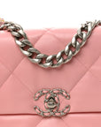 Lambskin Quilted Medium CHNL 19 Flap Pink