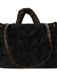 Econyl Monogram Pillow Giant Onthego MM  Black