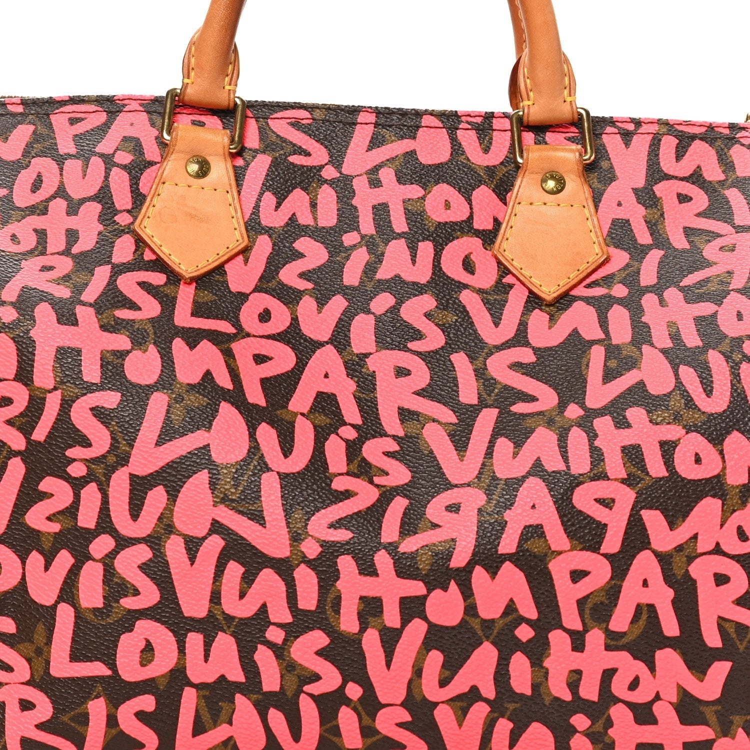 Monogram Graffiti Speedy 30 Fuchsia