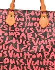 Monogram Graffiti Speedy 30 Fuchsia