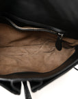 Nappa Intrecciato Small Double Pocket Flap Black