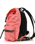 Nylon Medium Rucksack Backpack Bright Coral Pink
