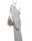 Grained Calfskin Nano Belt Bag Light Taupe
