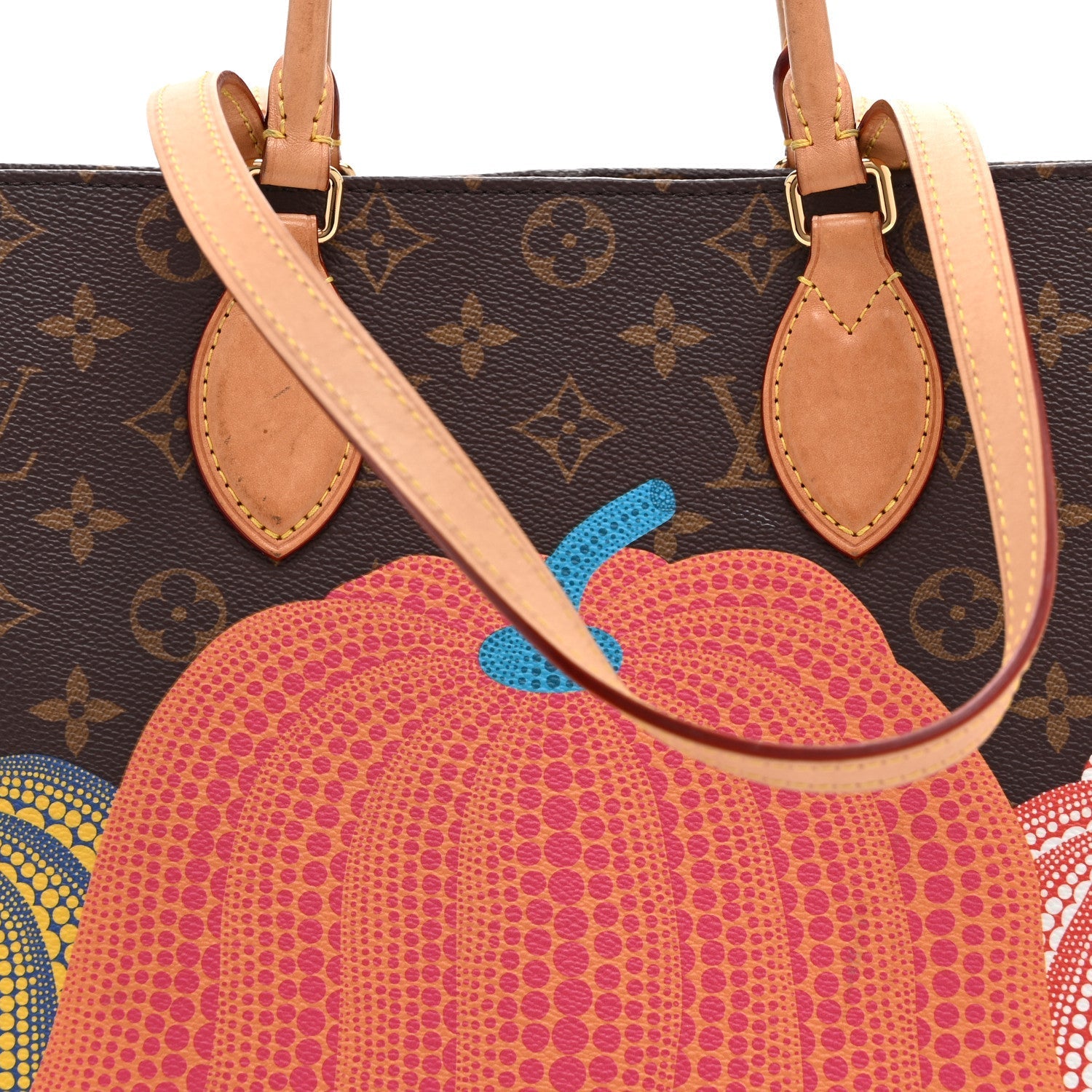 LV X YK Monogram Pumpkin Onthego MM Multicolor