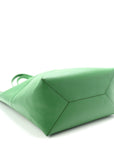 Shiny Calfskin XL Puzzle Fold Tote Tropical Green