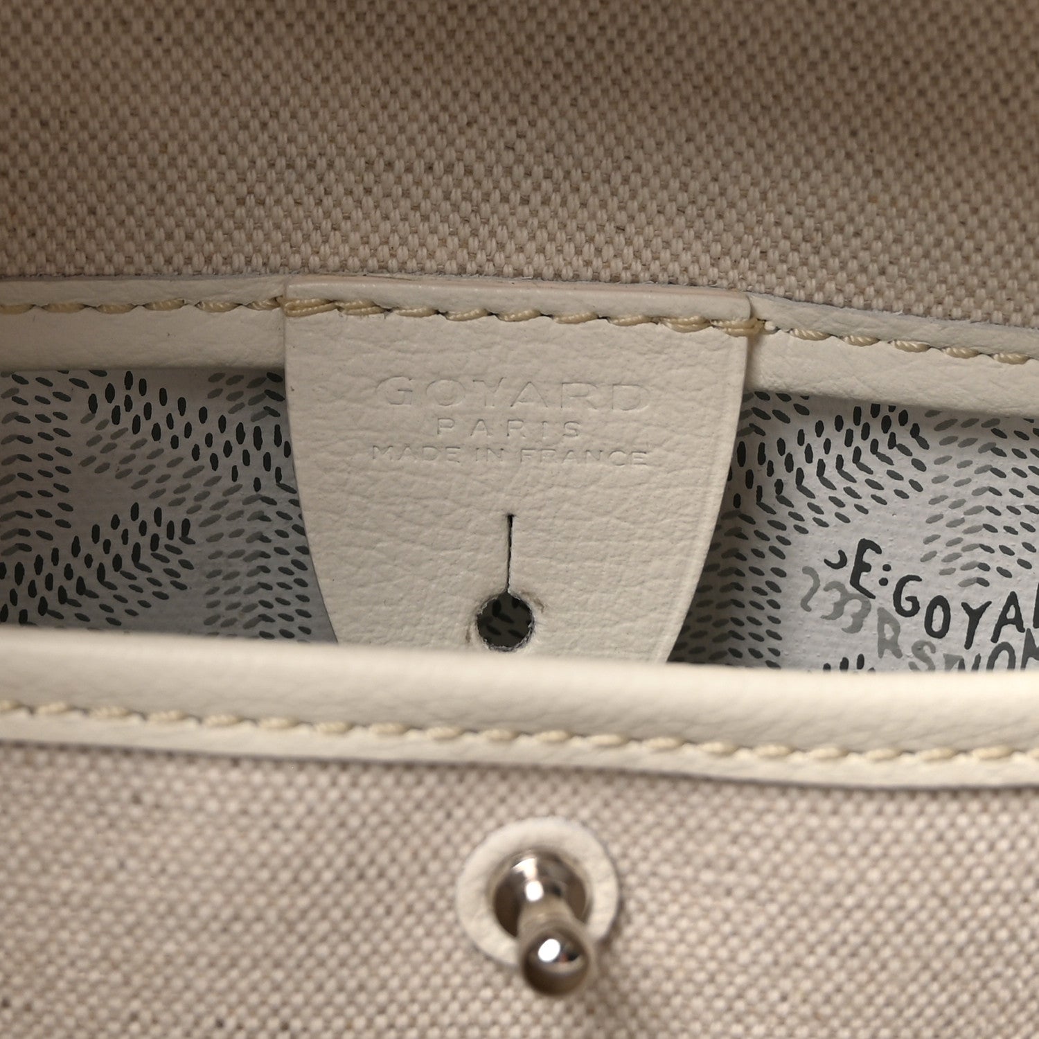 Goyardine Artois MM White