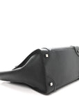 Drummed Calfskin Mini Luggage Black