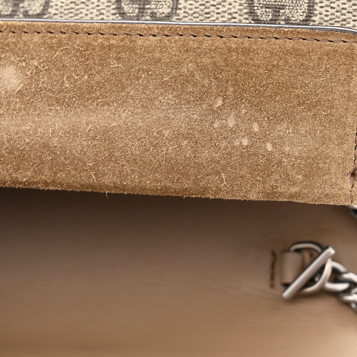 GG Supreme Monogram Super Mini Dionysus Shoulder Bag Taupe