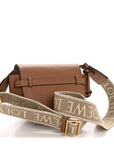 Calfskin Jacquard Mini Gate Dual Bag Tan