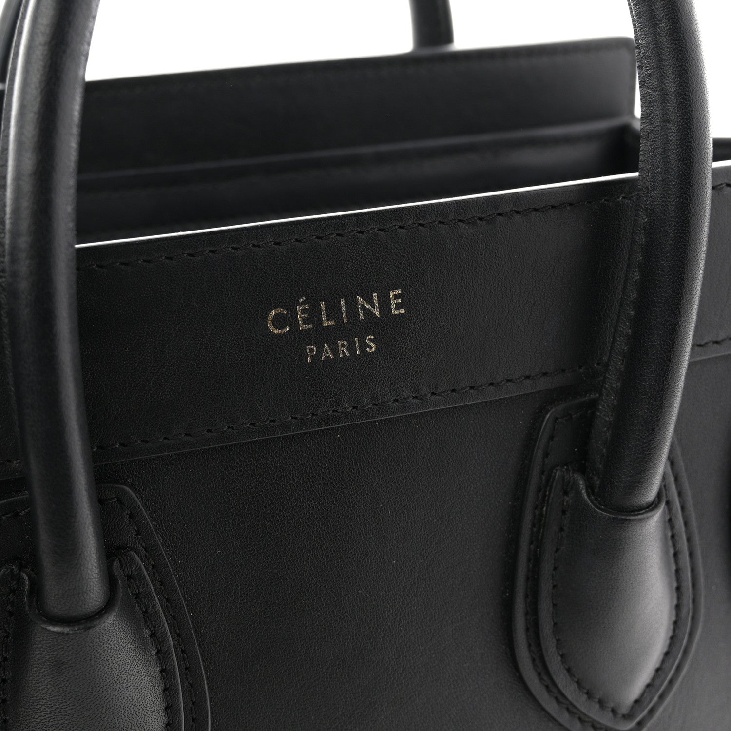 Smooth Calfskin Nano Luggage Black