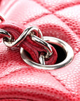 Caviar Quilted Mini Rectangular Flap Pink