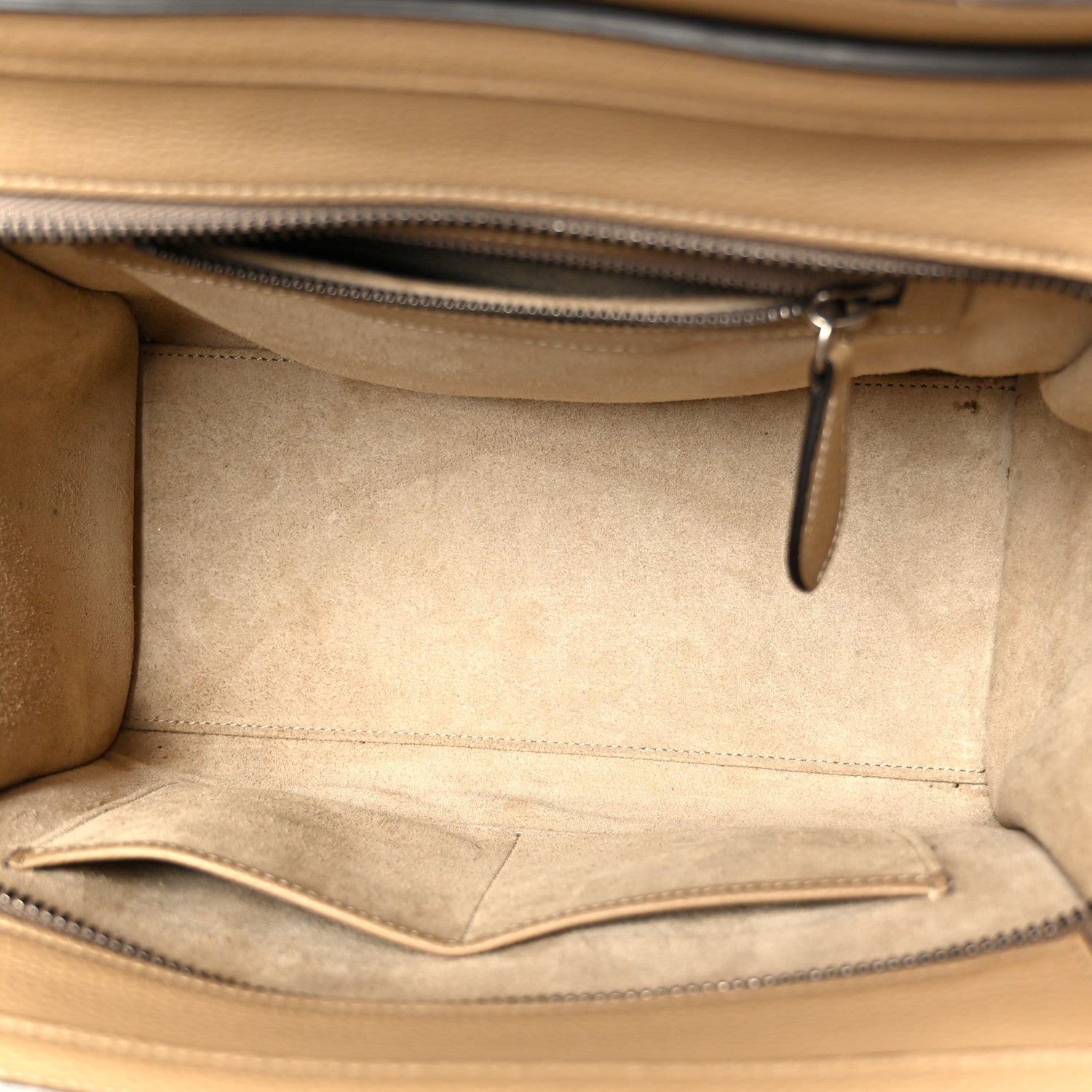 Drummed Calfskin Micro Luggage Dune