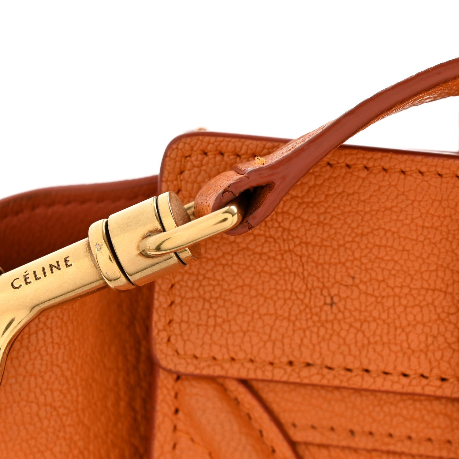 Goatskin Nano Luggage Orange