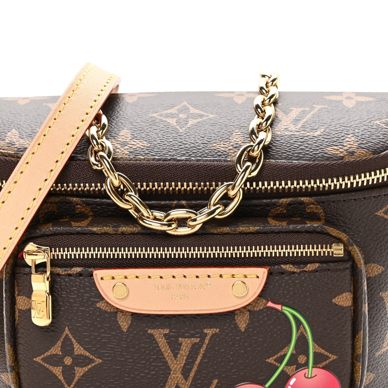 LV X TM Monogram Cerises Mini Bumbag