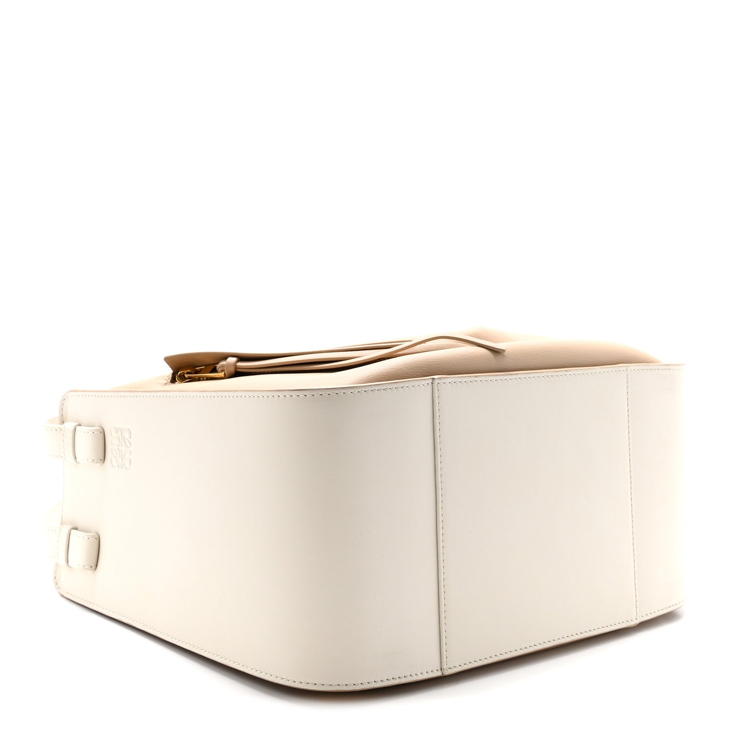 Calfskin Small Hammock Shoulder Bag Sand White