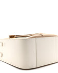 Calfskin Small Hammock Shoulder Bag Sand White