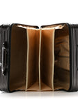 Gloss Polycarbonate Suitcase Compact Brown