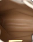 Soft Shiny Calfskin Mini Bon Bon N/S Bucket Bag Latte
