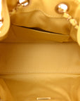 Suede Quilted Mini CHNL 25 Handbag Yellow