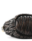 Nappa Matelasse Pouch Sabbia Caffe