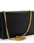 Grain De Poudre Medium Classic Monogram Kate Satchel Black