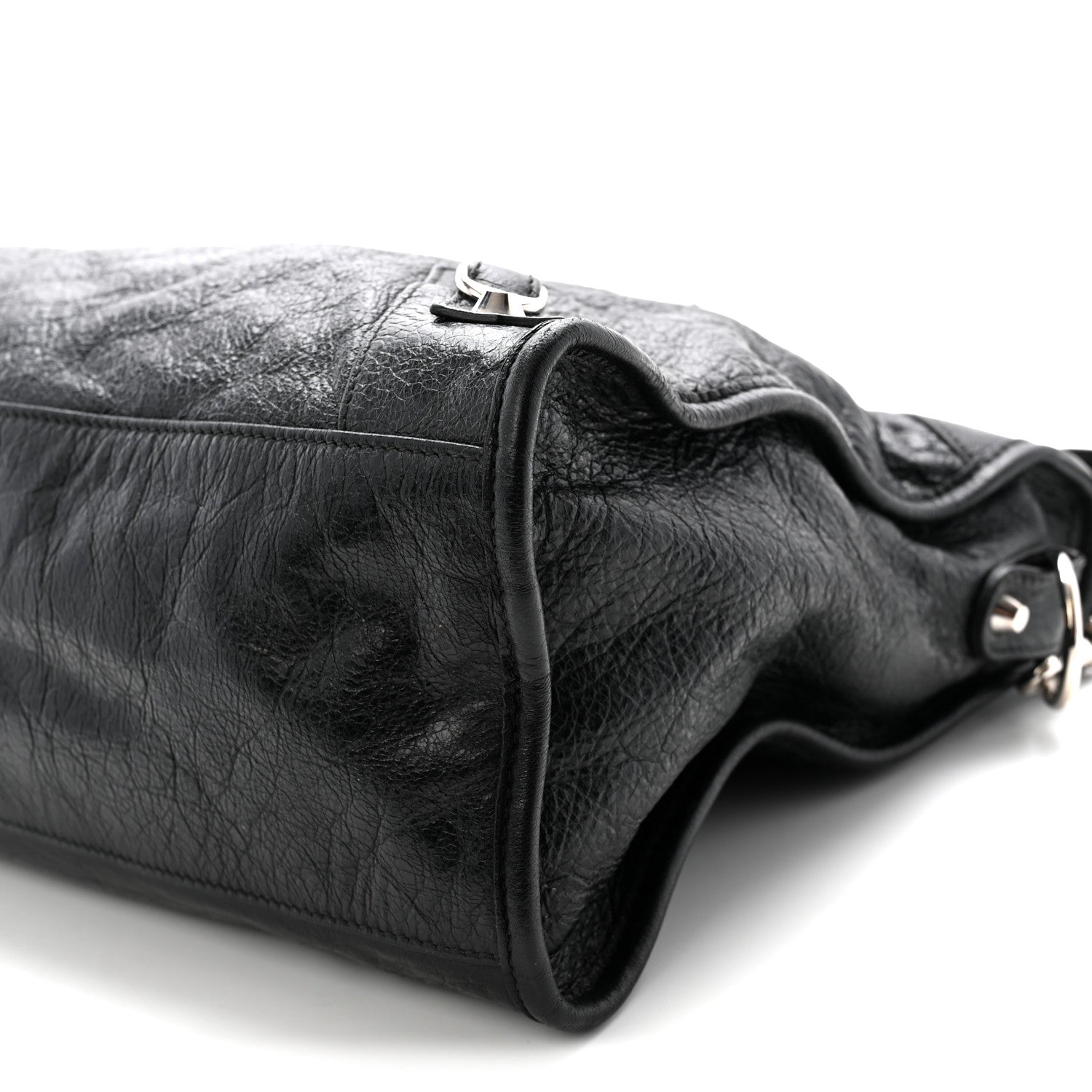 Agneau Classic Silver Hardware City Black