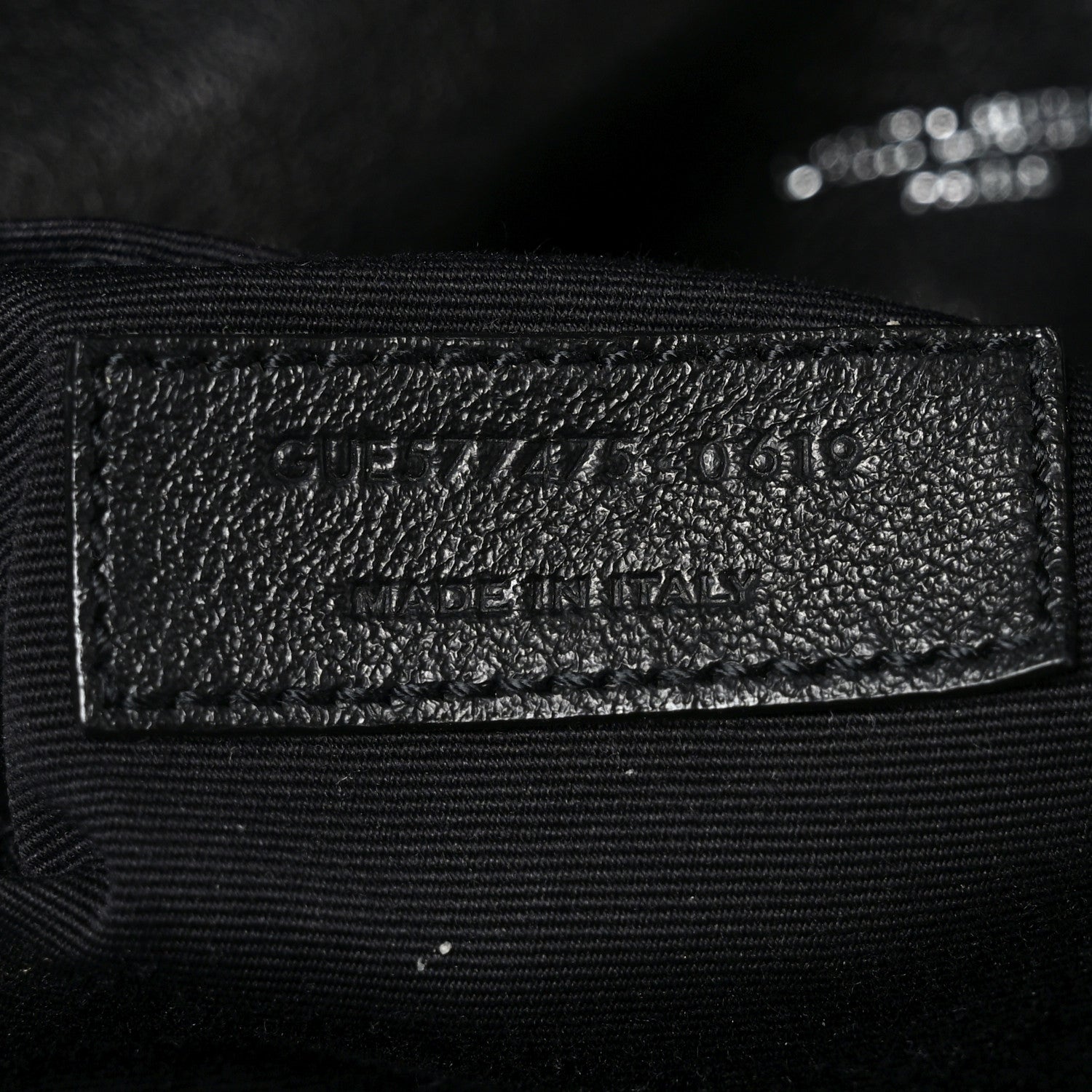 Lambskin Quilted Medium Loulou Puffer Monogram Chain Satchel Black