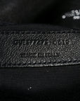 Lambskin Quilted Medium Loulou Puffer Monogram Chain Satchel Black