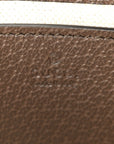 GG Supreme Monogram Textured Dollar Calfskin Mini Ophidia Chain Bag Beige Ebony