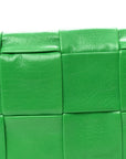 Paper Calfskin Intreccio Cassette Belt Bag Parakeet